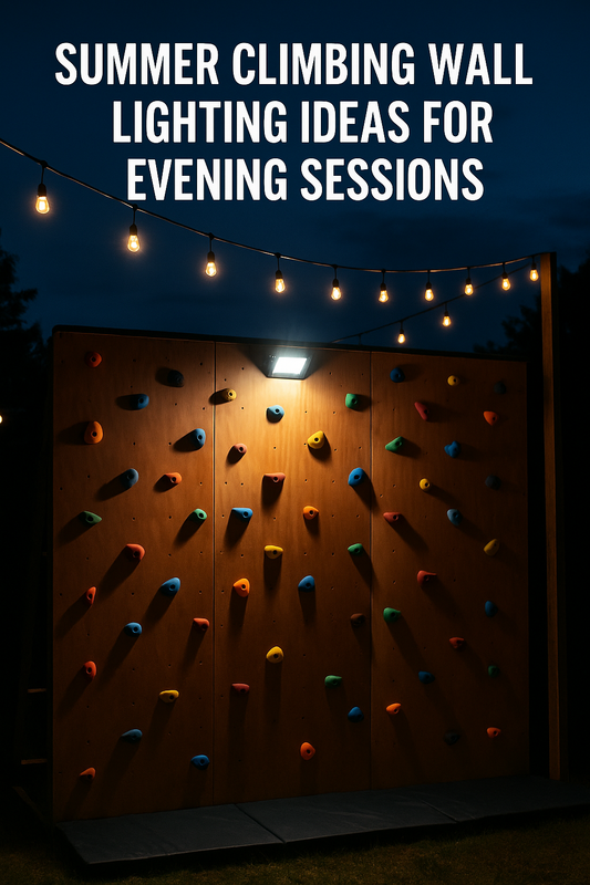 Summer Climbing Wall Lighting Ideas for Evening Sessions