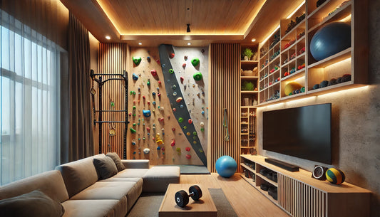 Man Cave Makeover: Add Climbing Holds for a Unique Workout Space